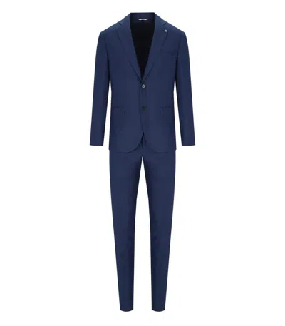 Manuel Ritz Partially Lined Bright Blue Drop 8 Suit