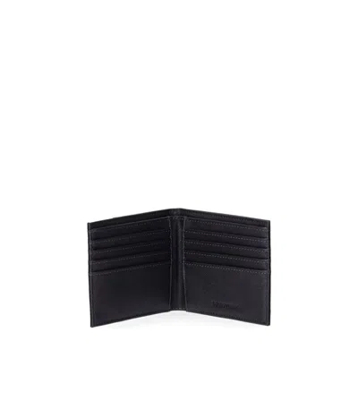 Emporio Armani Blue Wallet+card Holder Set In Black