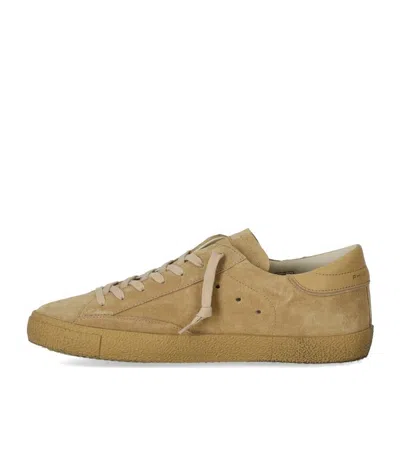 Philippe Model Prsx Daim 70 Beige Sneaker In Neutral