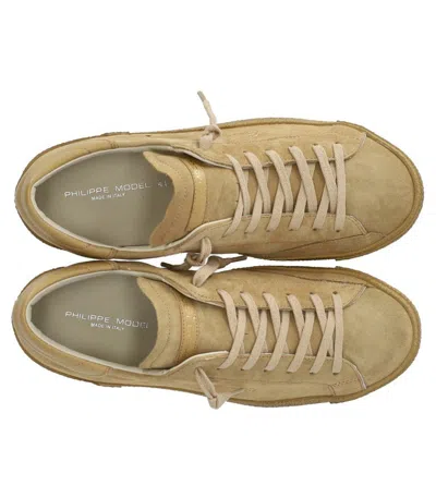 Philippe Model Prsx Daim 70 Beige Sneaker In Neutral