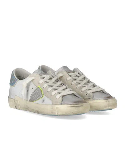 Philippe Model Prsx Low Veau Metal Paillettes Multi Sneaker