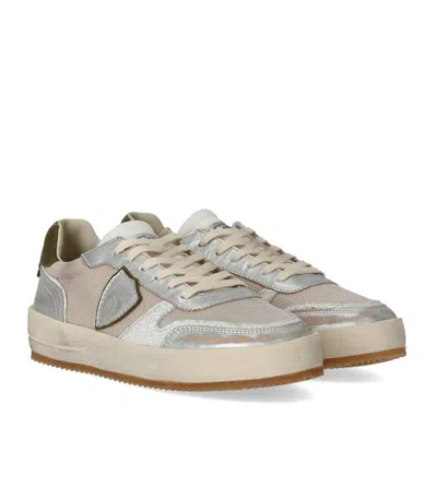 Philippe Model Nice Beige Military Sneaker In Neutral