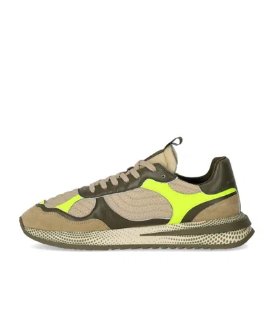 Philippe Model Olympique Neon Military Green Sneaker In Multi
