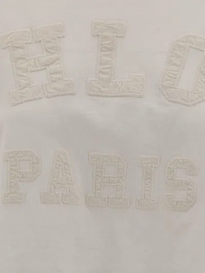 Chloé Biologic Cotton T-shirt With Frontal Logo Patch