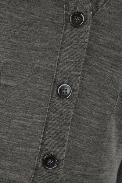 Thom Browne Wool Relaxed 4-bar Cardigan