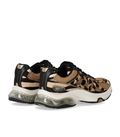 Michael Kors Leopard Printed Kit Extreme Mesh Trainers In Brown