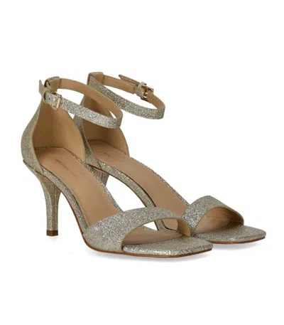 Michael Kors Glitter-embellished Sandals In Neutral