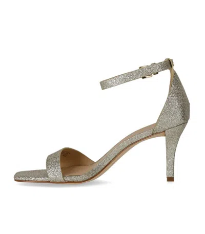 Michael Kors Glitter-embellished Sandals In Neutral