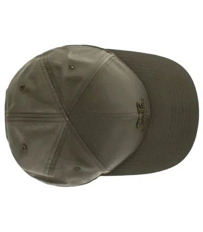 C.p. Company Green Baseball Cap With Logo Embroidered On The Front In Cotton Man