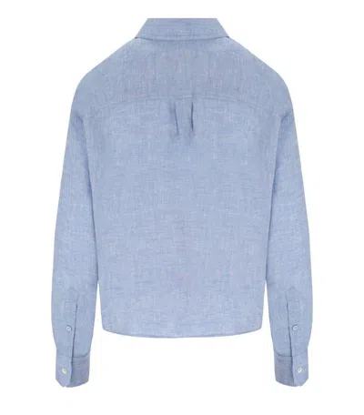 Weekend Max Mara Eureka Linen Shirt In Blue