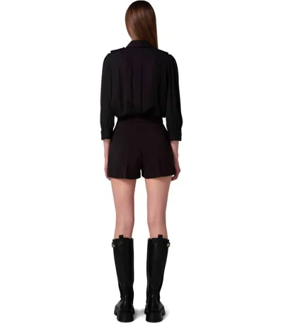 Elisabetta Franchi Black Shirt With Bow In Black