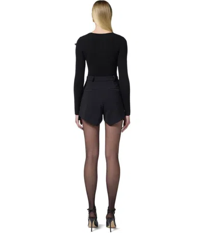 Elisabetta Franchi High-waisted Tailored Black Shorts