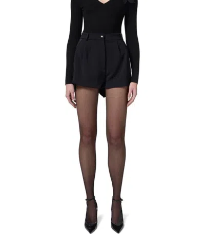 Elisabetta Franchi High-waisted Tailored Black Shorts