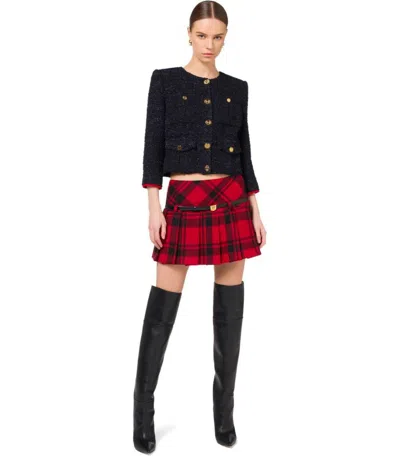 Elisabetta Franchi Cropped Tweed Jacket