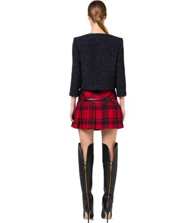 Elisabetta Franchi Cropped Tweed Jacket