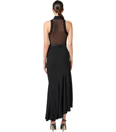 Elisabetta Franchi Black Top With Tulle In Black