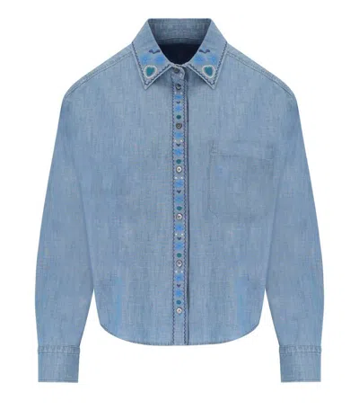 Weekend Max Mara Musette Light Blue Shirt