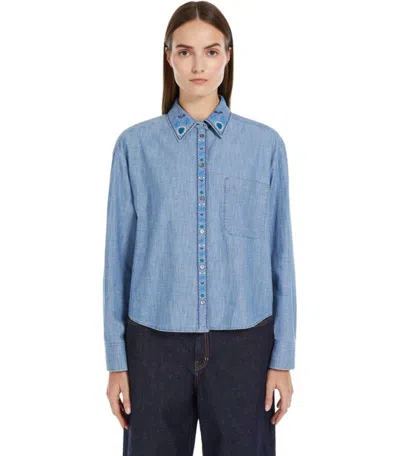 Weekend Max Mara Musette Light Blue Shirt