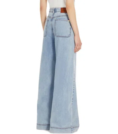 Weekend Max Mara Vega Light Blue Wide Leg Jeans