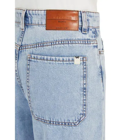 Weekend Max Mara Vega Light Blue Wide Leg Jeans