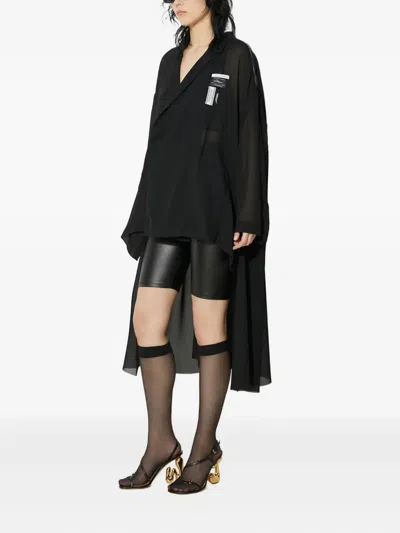 Undercover Asymmetrical Top In Black