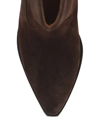 Isabel Marant Duerto' Black Western Style Boots In Suede