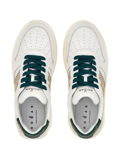 Hogan Sneakers With Perforated Toe Box And Contrasting Accents