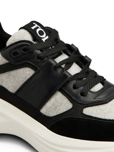 Tod's Sneakers In Fabric And Suede