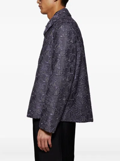 Casella Meyer Embroidered Jacket In Purple