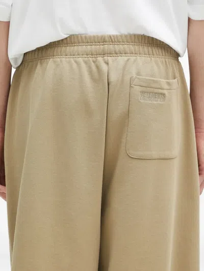 Vetements Cotton-blend Track Pants In Green