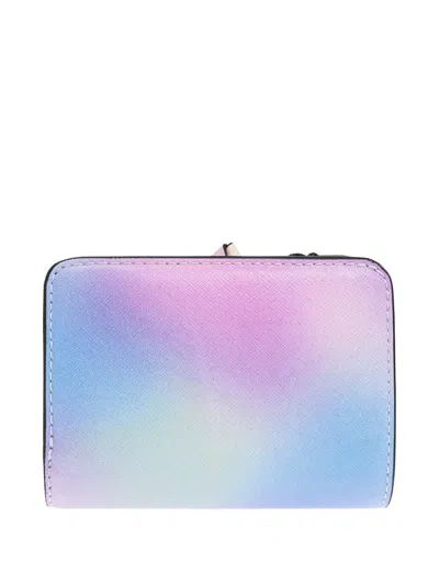 Marc Jacobs Snapshot Airbrush Wallet In Purple