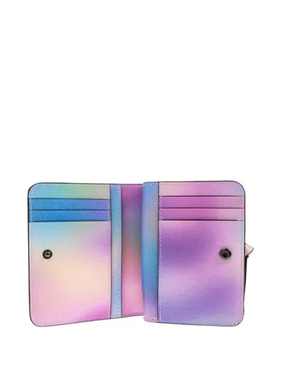 Marc Jacobs Snapshot Airbrush Wallet In Purple