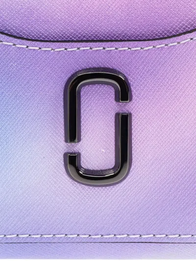 Marc Jacobs Snapshot Airbrush Wallet In Purple