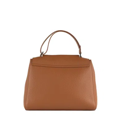 Orciani Sveva Soft Medium Colored Leather Shoulder Bag With Shoulder Strap