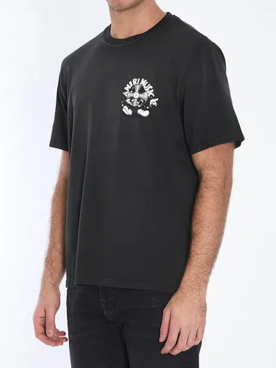 Amiri Music Record Print T-shirt In Black