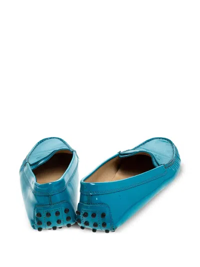Pre-owned Tod's Vintage 2023 Leather Loafers In Blue