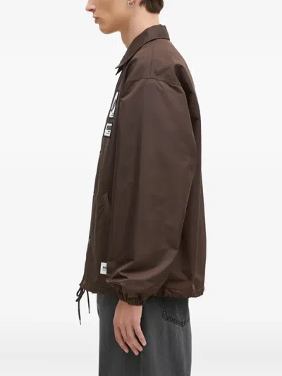 标贴衬衫式夹克