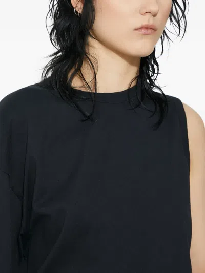 Undercover Asymmetric Top In Black