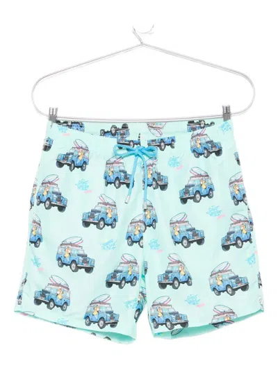Mc2 Saint Barth Car-print Swim Shorts In Multi