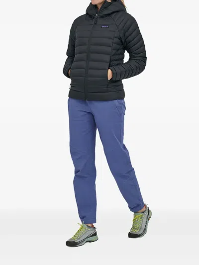 Patagonia Down Sweater Hooded Down Jacket In Black