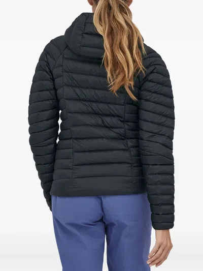 Patagonia Down Sweater Hooded Down Jacket In Black