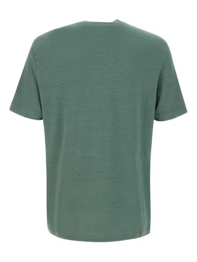 Filippo De Laurentiis Crew-neck Linen-blend T-shirt
