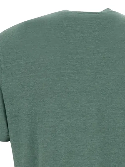 Filippo De Laurentiis Crew-neck Linen-blend T-shirt