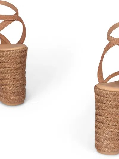 Manebi 100mm Hamptons Suede Espadrilles In Multi