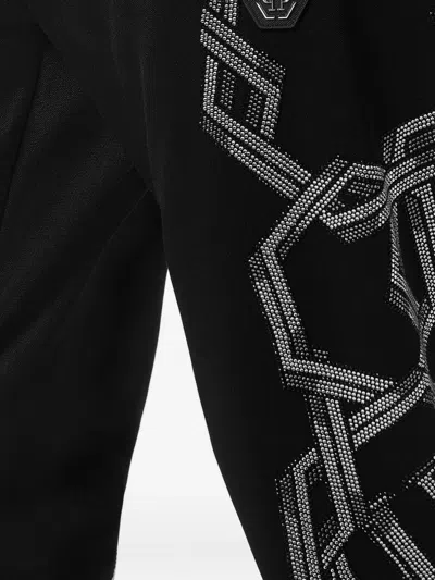 Philipp Plein Chain-print Joggers In Black