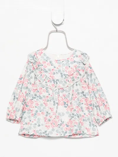 Tartine Et Chocolat Floral-print Ruffled Top In Multi