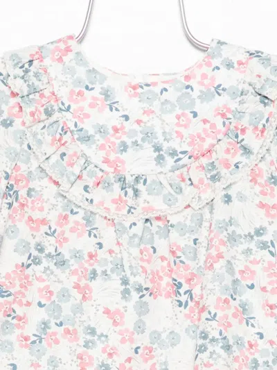 Tartine Et Chocolat Floral-print Ruffled Top In Multi