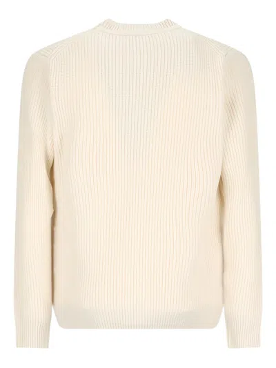 Tagliatore Ribbed-knit Jumper In Gray