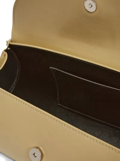 Jil Sander Small Shoulder Bag With Adjustable Strap And Buckle Detail In Green