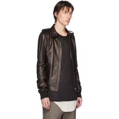 Pre-owned Rick Owens X Rick Owens Drkshdw Rick Owens Rotterdam Biker Leather Jacket